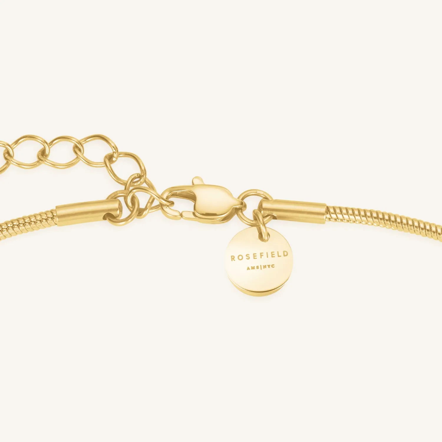 Rosefield Flow Pendant Necklace halskjede gull 42–46 cm