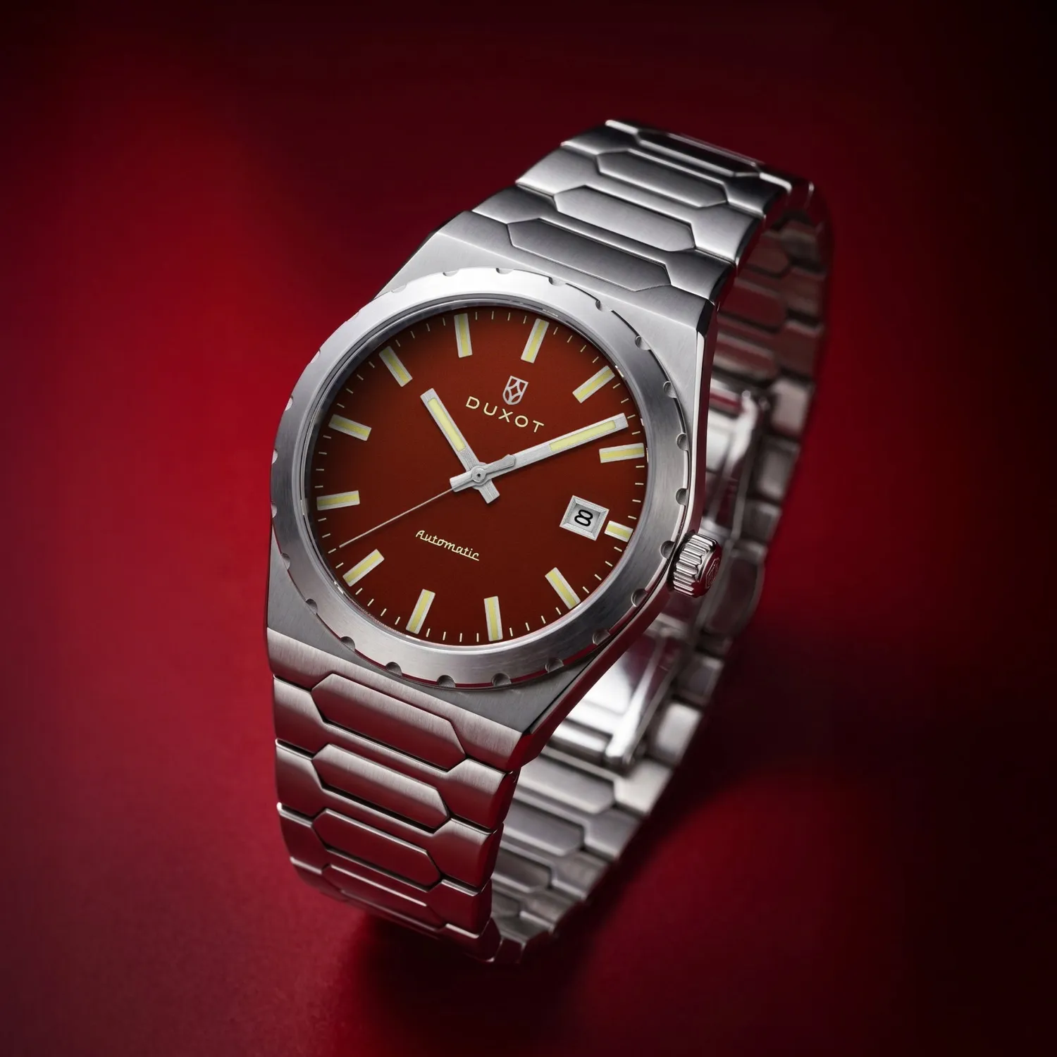 Duxot Taranto Vermilion Dream klokke, 37 mm integrert lenke