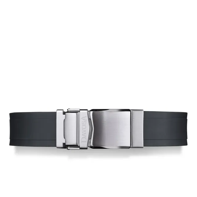 DAVOSA Ternos Ceramic / Diver gummireim svart 20 mm med foldespenne