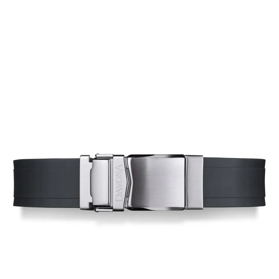 DAVOSA Ternos Ceramic / Diver gummireim svart 20 mm med foldespenne