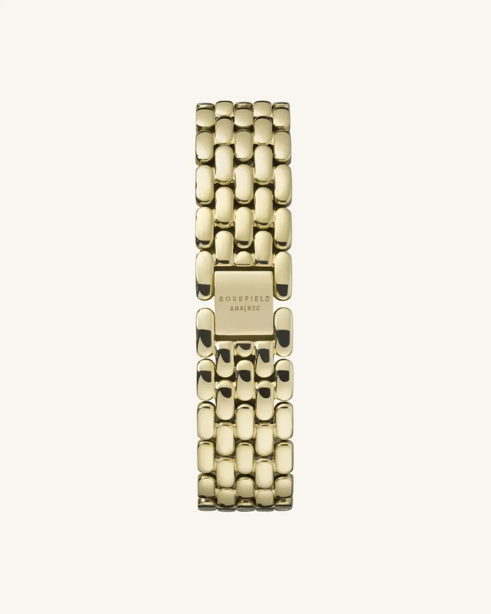 Rosefield Gold Strap klokkerem 16 mm gullfarget stål