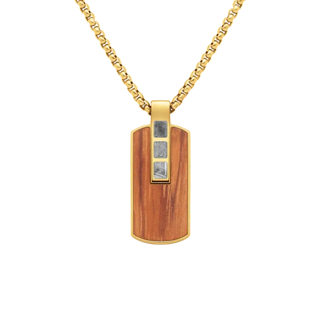 Duxot Accelero Dog Tag smykke Dark Wood Meteorite