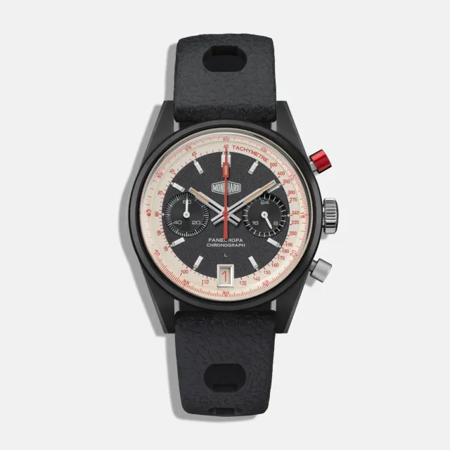 MonChard Stopwatch stoppeklokke 38 mm svart DLC