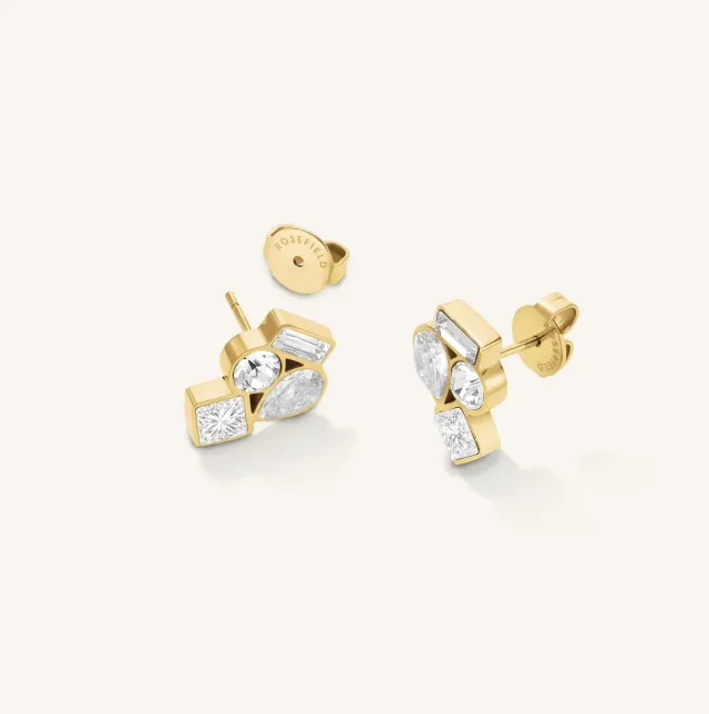 Rosefield Cluster Studs øredobber gull