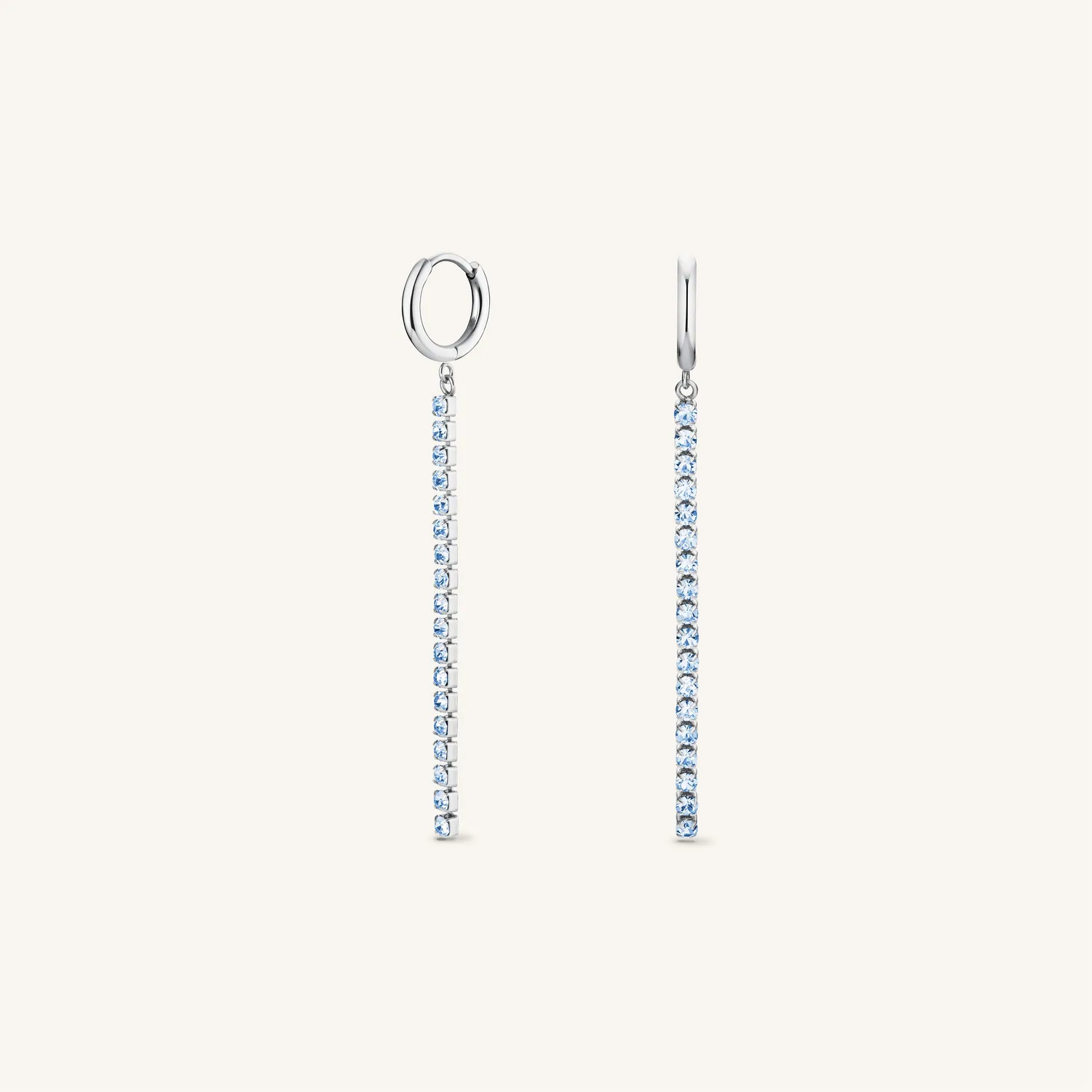 Rosefield Tennis Earrings øredobber gull safir