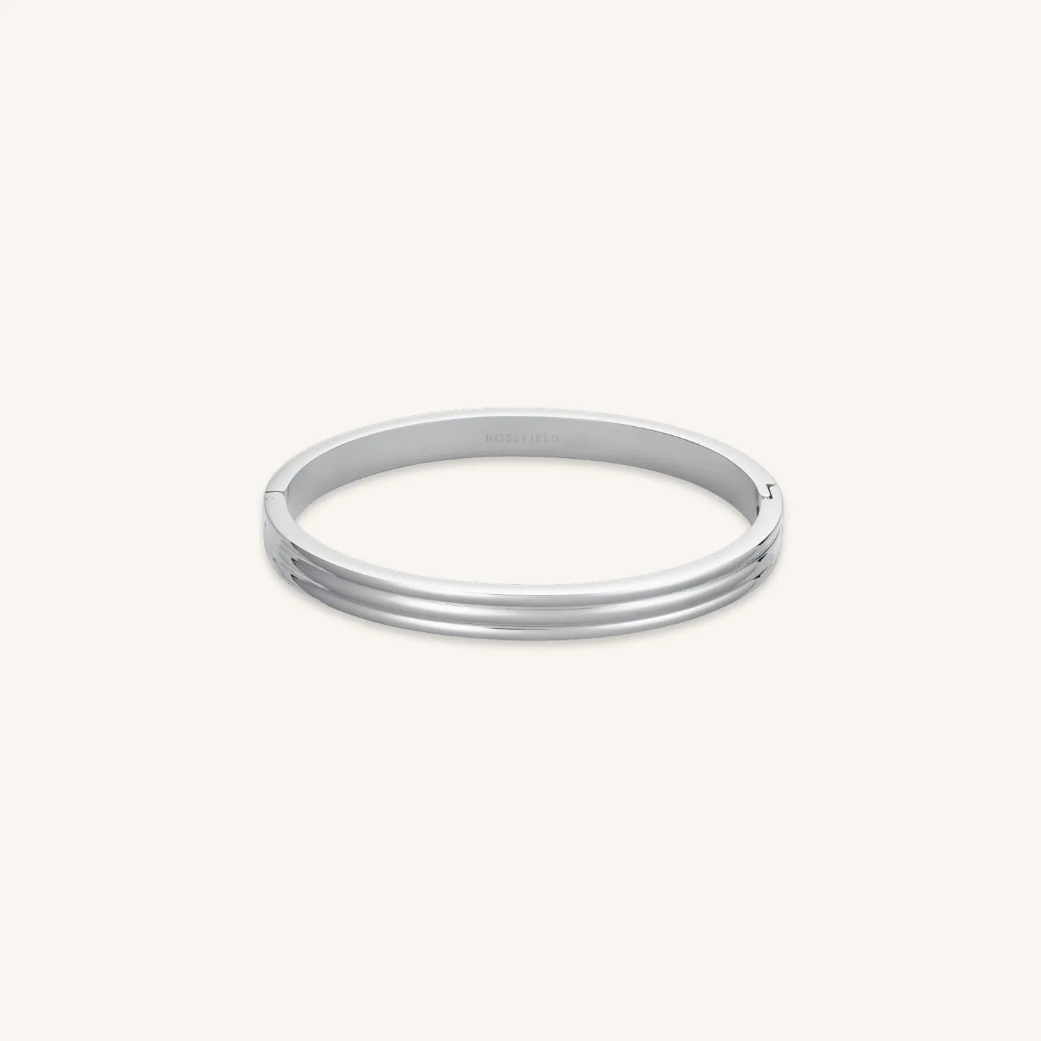 Rosefield Essentials Striped Bangle armring gull hengslet