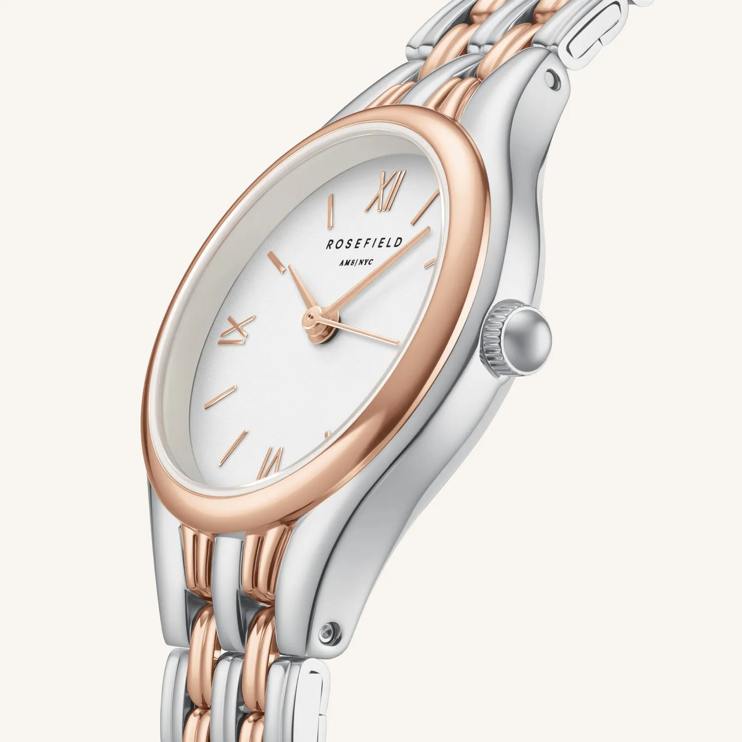 Rosefield Muse Rose Gold klokke 26 × 34,1 mm