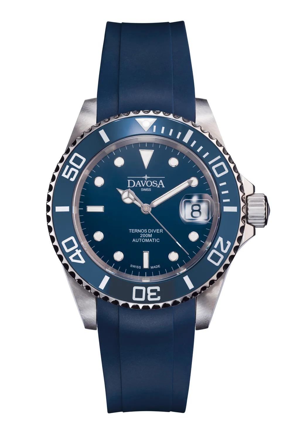 DAVOSA Ternos Ceramic / Diver gummirem blå 20 mm