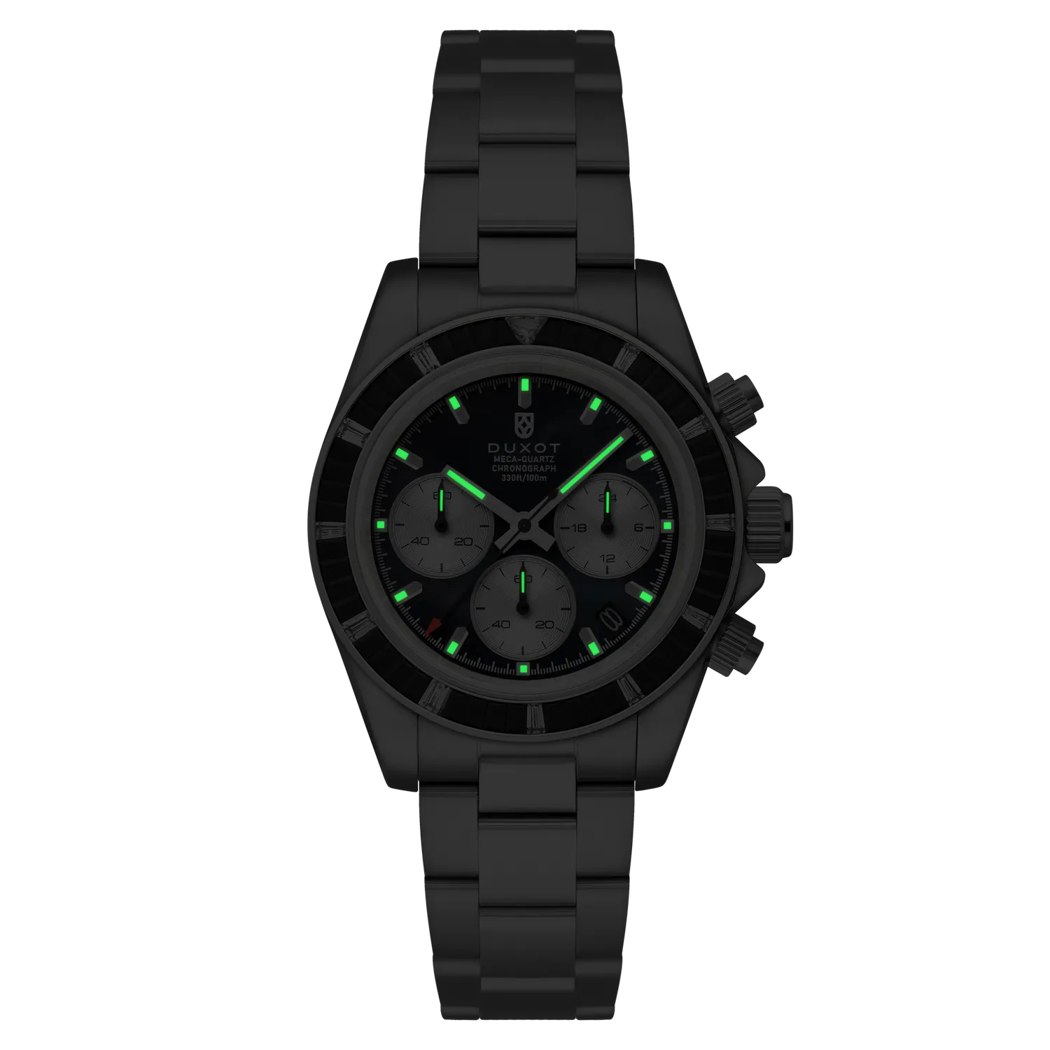 Duxot Accelero Rainbow Chronograph Pearl Silver kronograf 40 mm