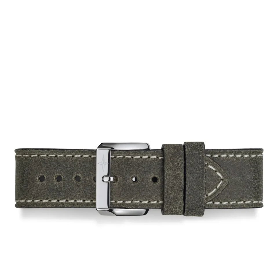 DAVOSA Calfskin Leather Green Grey 22 mm klokkerem
