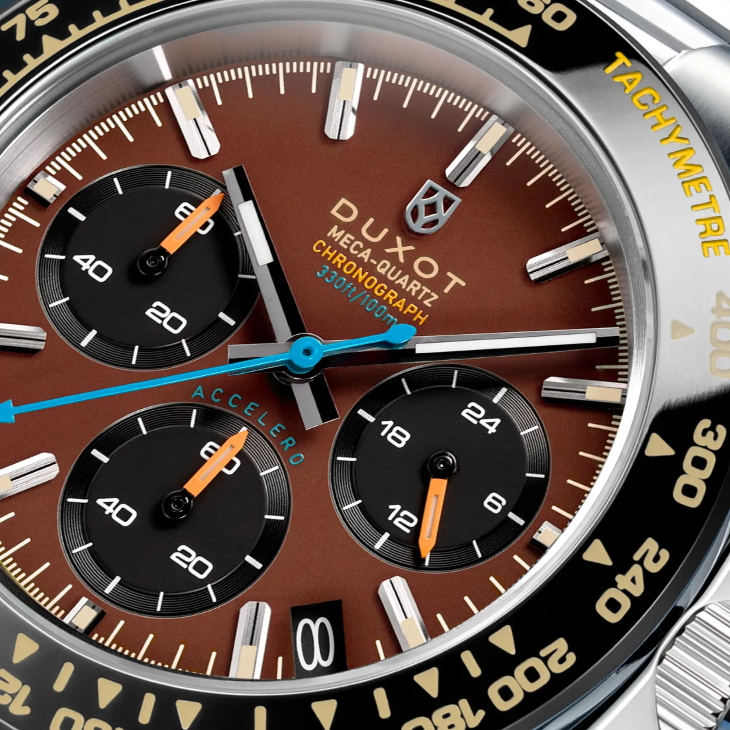 Duxot Accelero Chronograph kronograf Mocha Magic 40 mm