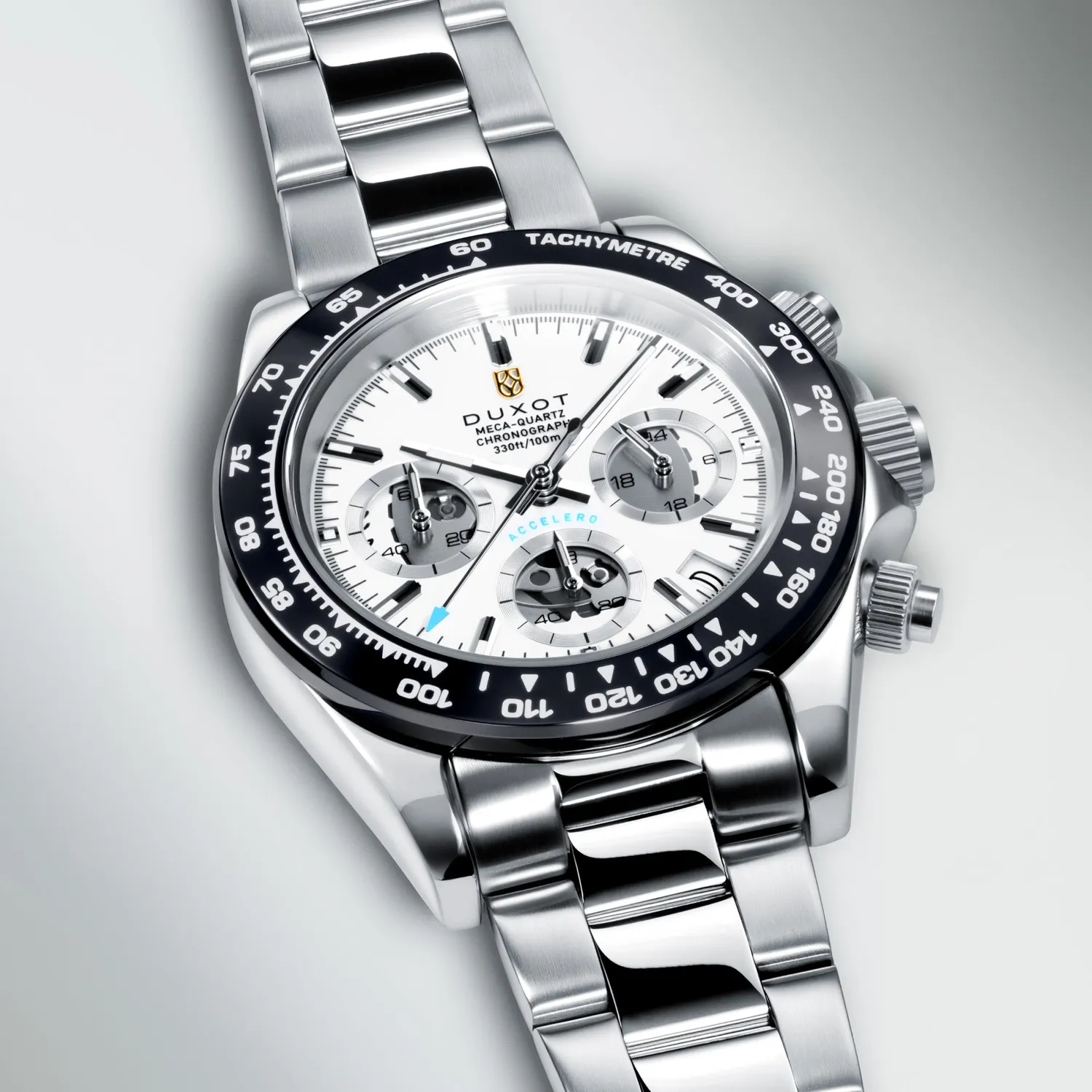 Duxot Accelero Compax Skeleton Edition kronografklokke svart