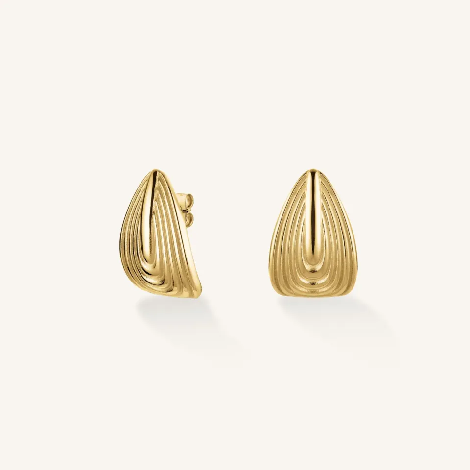 Rosefield Retro Earrings øredobber gullbelagt