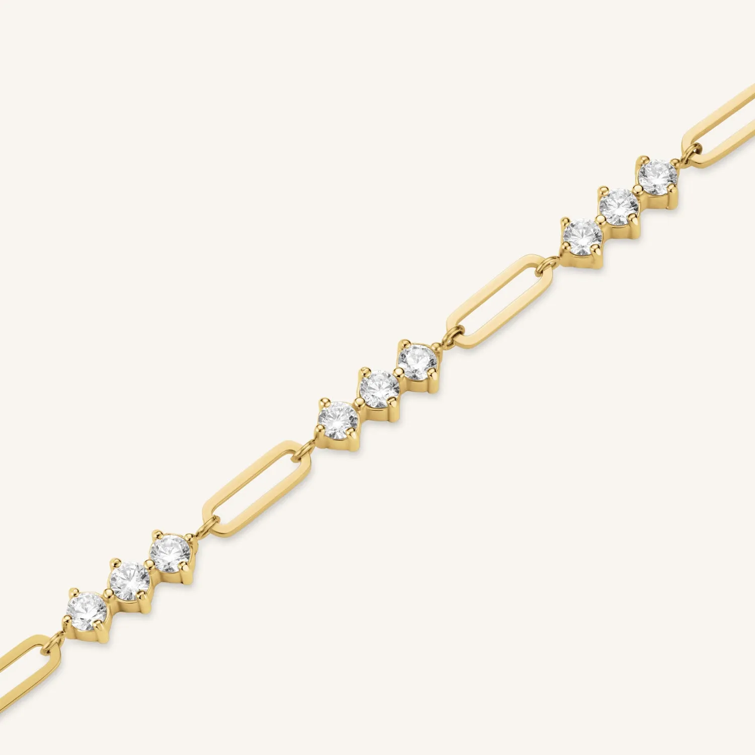 Rosefield Stones Bar Necklace halskjede gull 42–46 cm