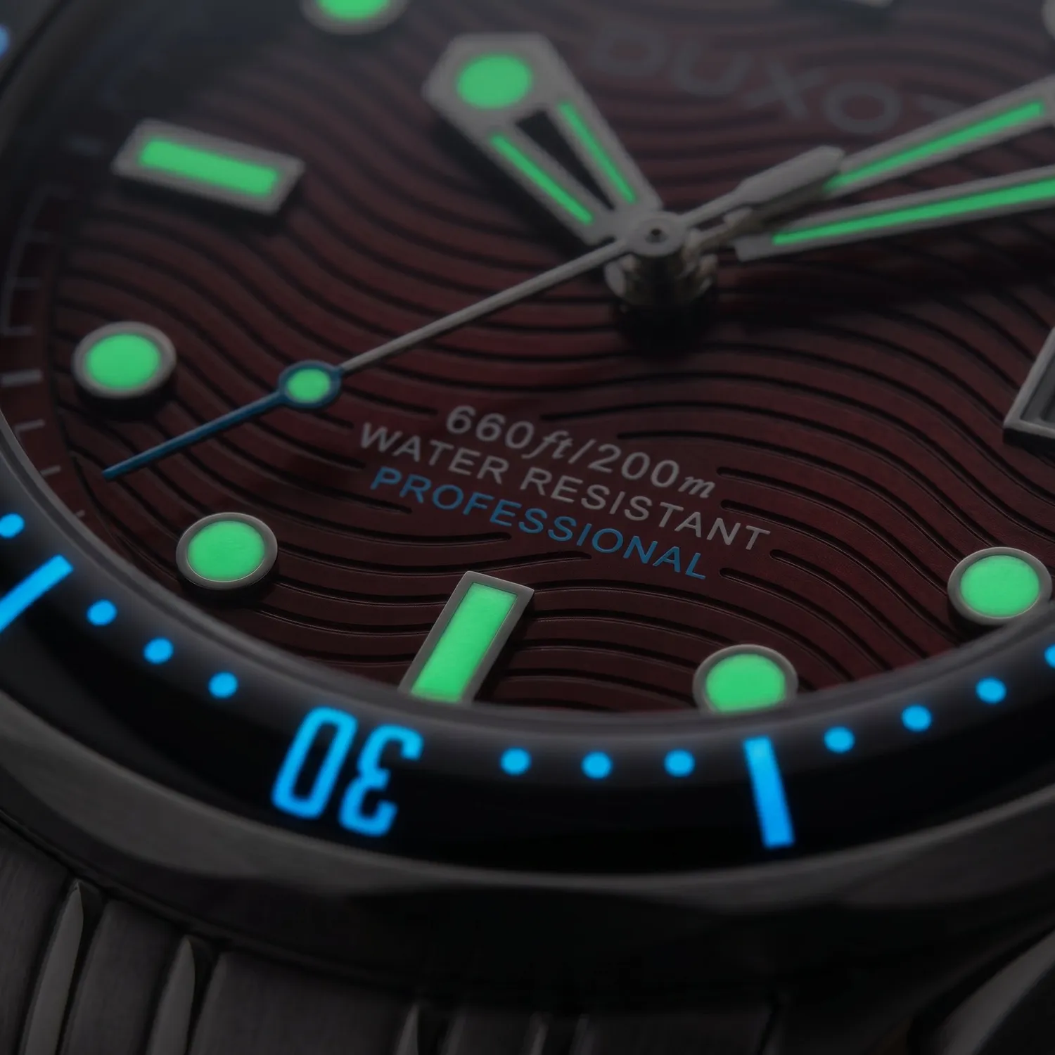 Duxot Henri Diver Automatic Maroon Red dykkerklokke