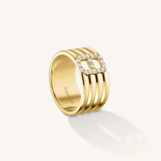 Rosefield Fine Octagon Ring gull str. 48–56