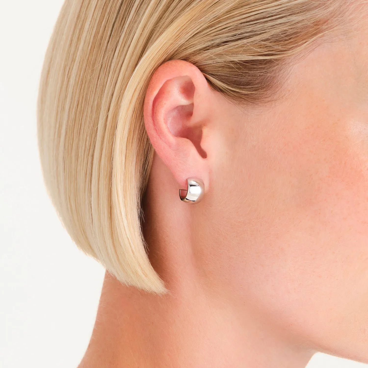 Rosefield Essentials Wide Hoops-øreringer gull