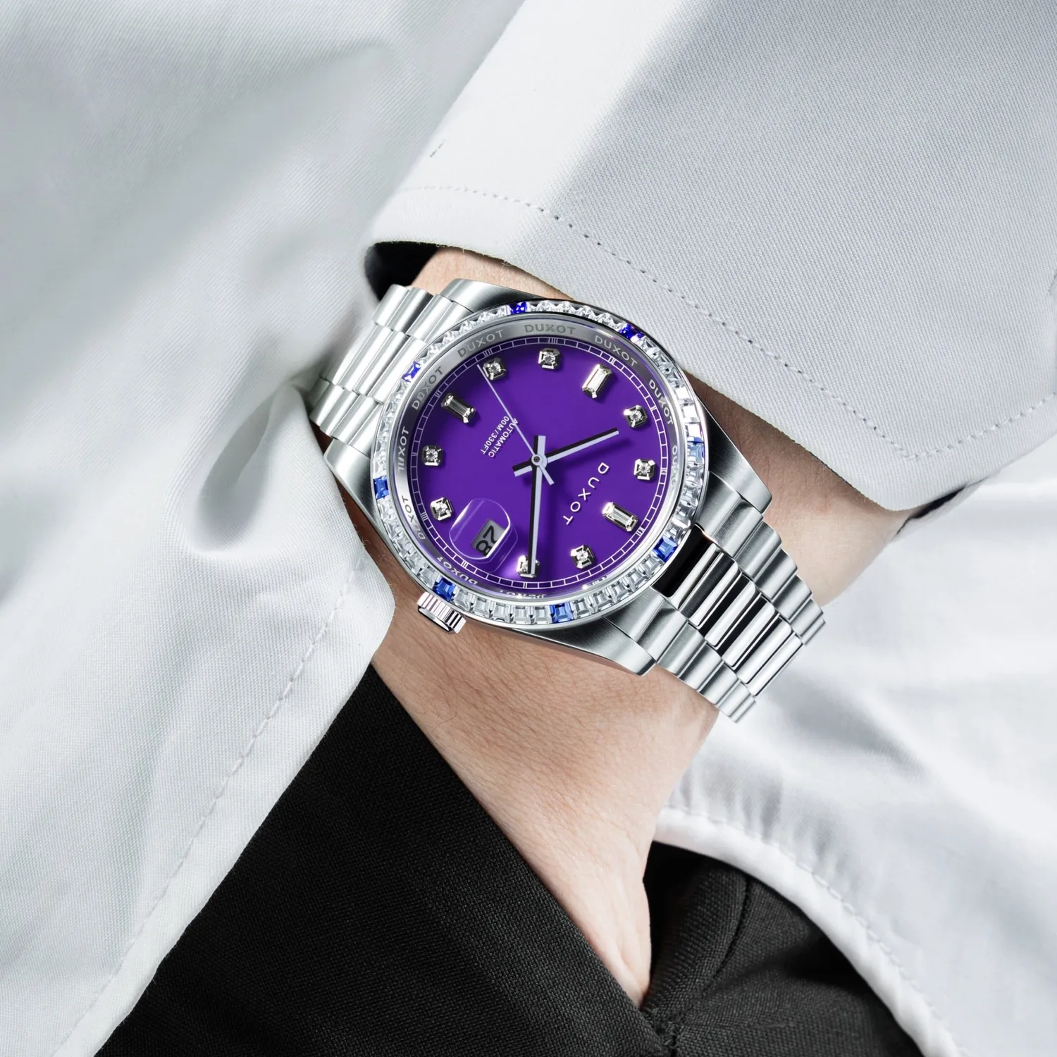 Duxot Serenata Purple Crystal automatisk klokke