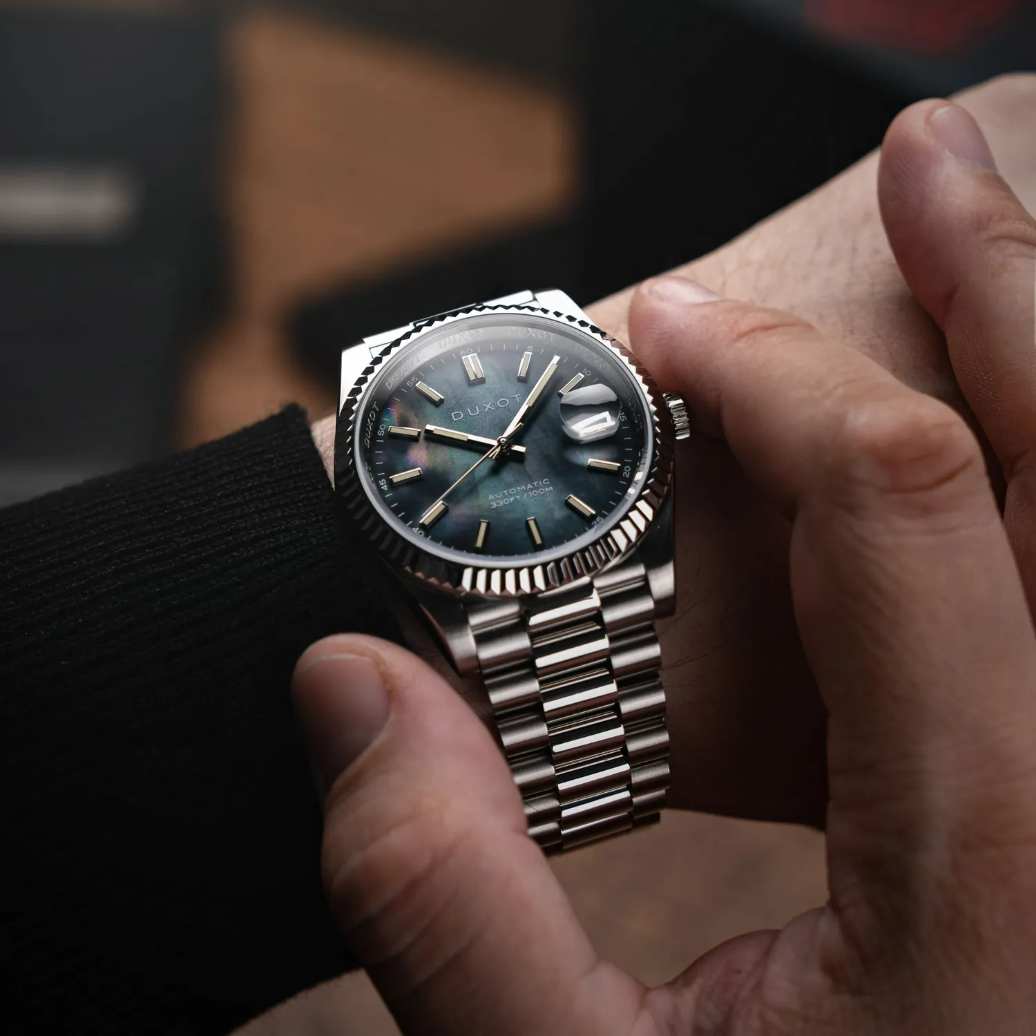 Duxot Marcel Automatic klokke Stout Black 40 mm 10 ATM
