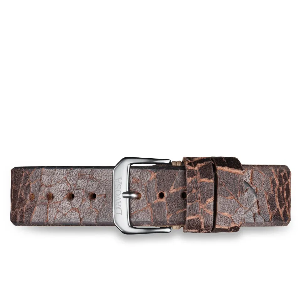DAVOSA Calfskin Leather Vintage Brown klokkerem 20 mm
