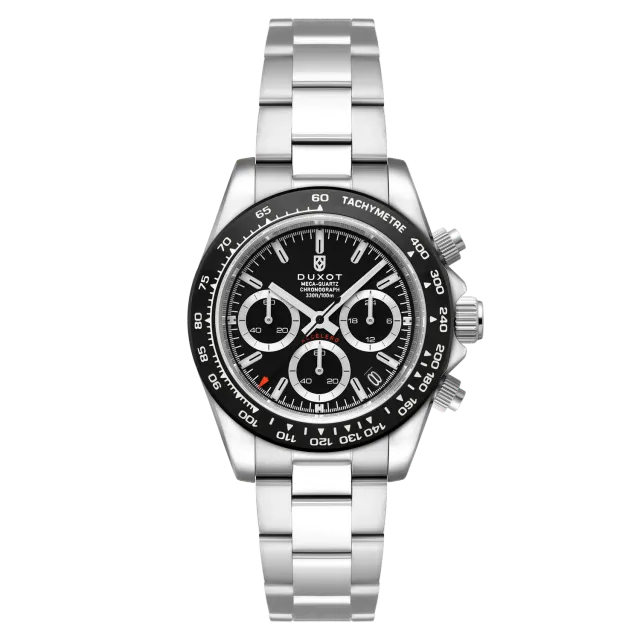Duxot Accelero Chronograph kronograf Pitch Black 40 mm