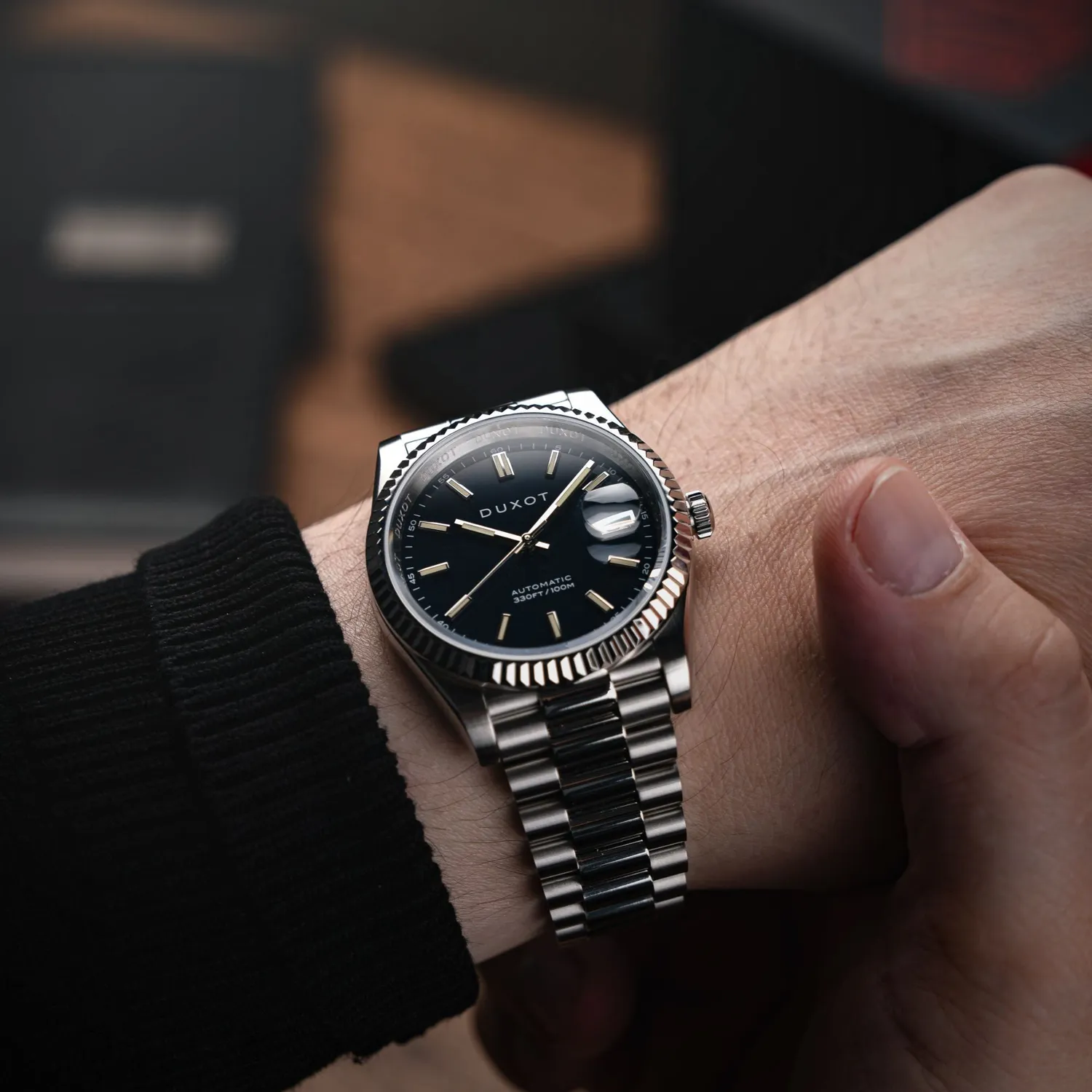 Duxot Marcel Automatic klokke Buccaneer Blue 40 mm automatisk