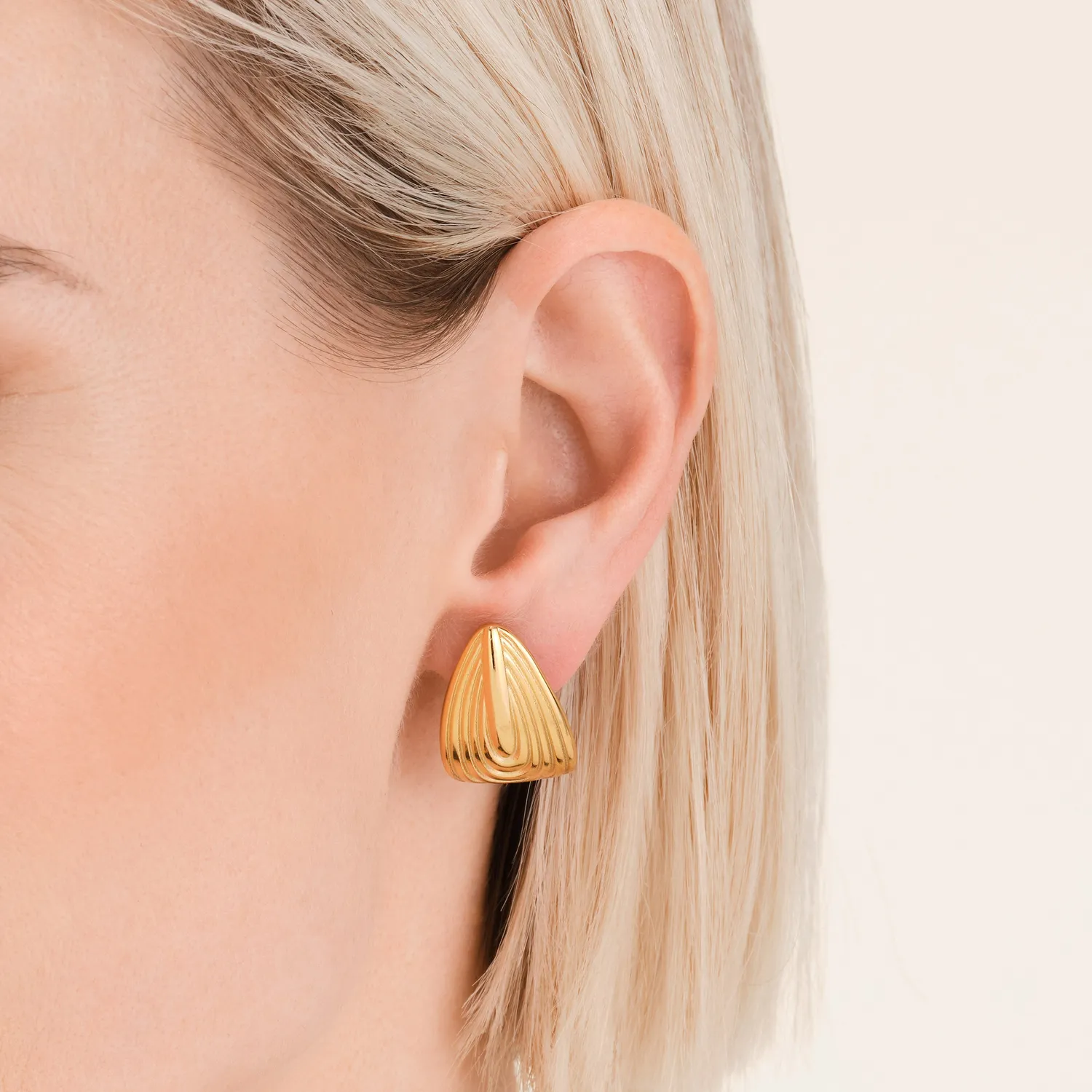 Rosefield Retro Earrings øredobber gullbelagt