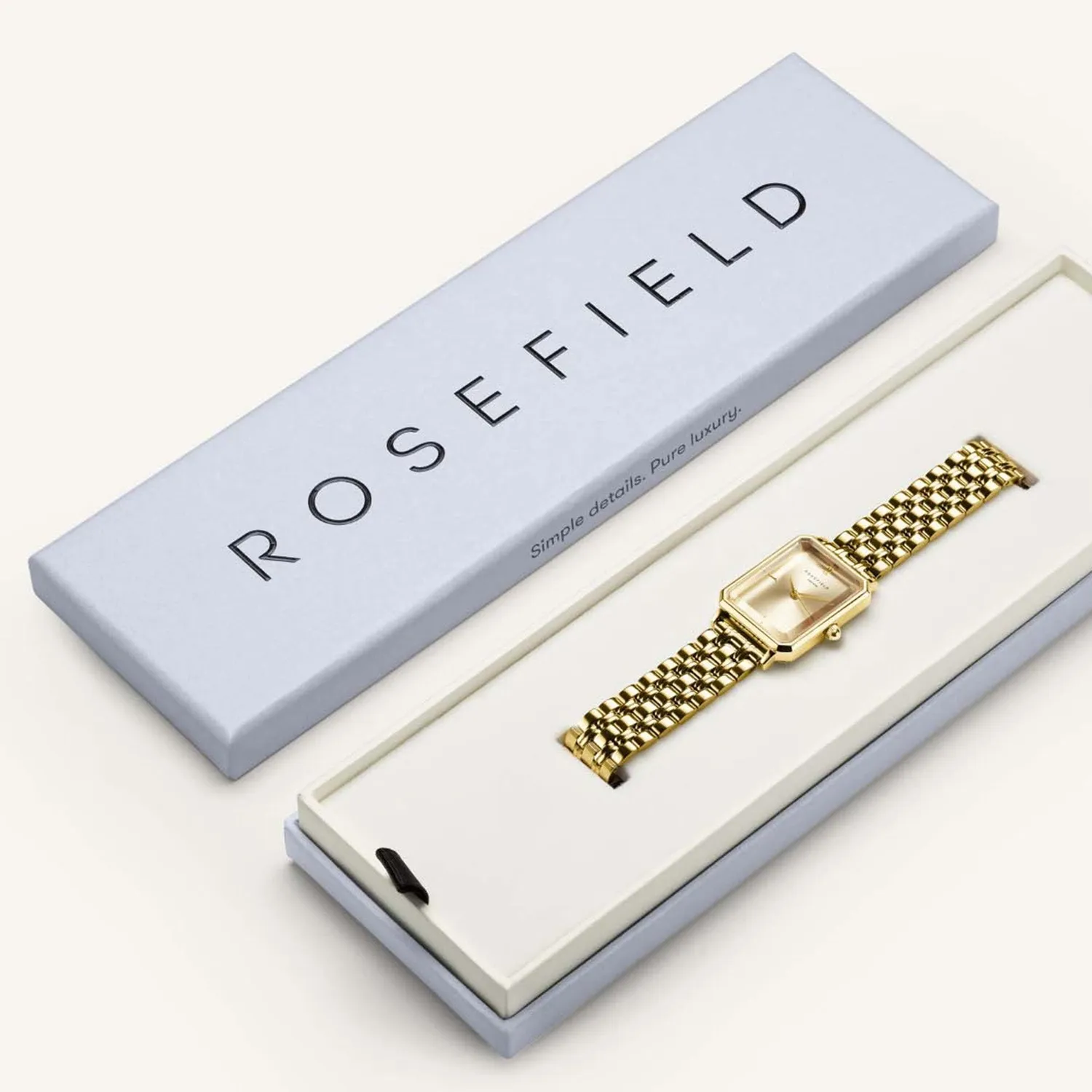 Rosefield Octagon Champagne klokke gull