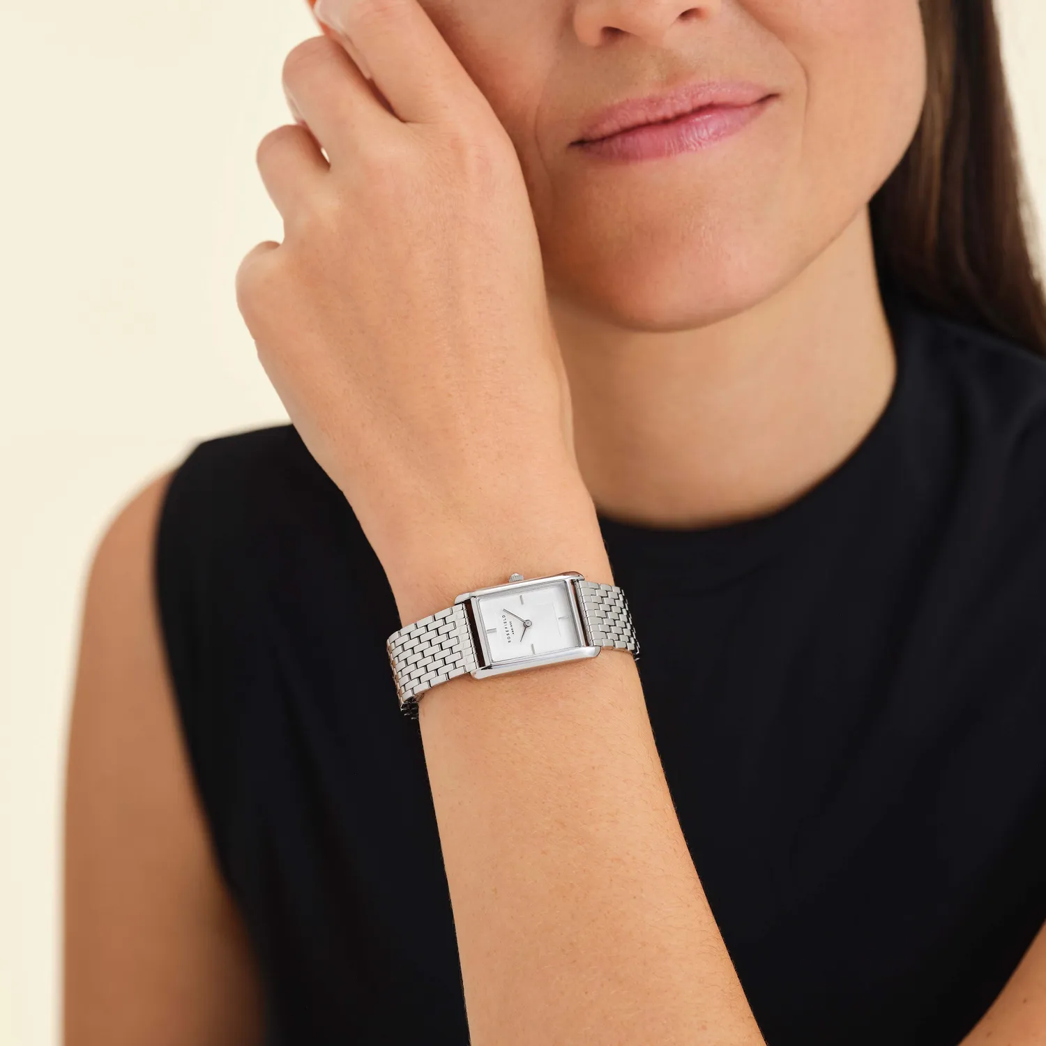 Rosefield Heirloom Silver klokke sølvfarget uten gravering