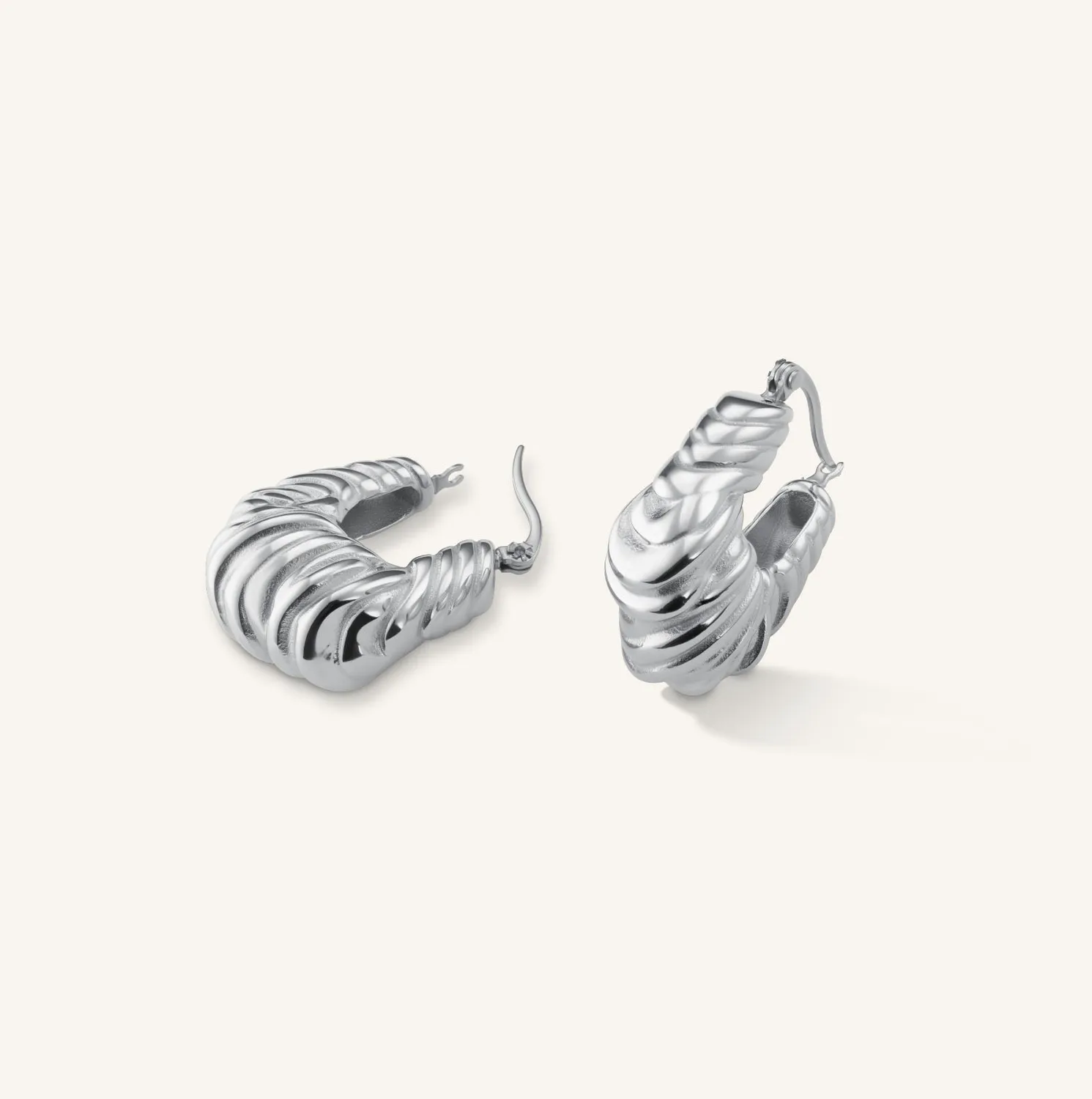 Rosefield Knotted Hoops øredobber gull