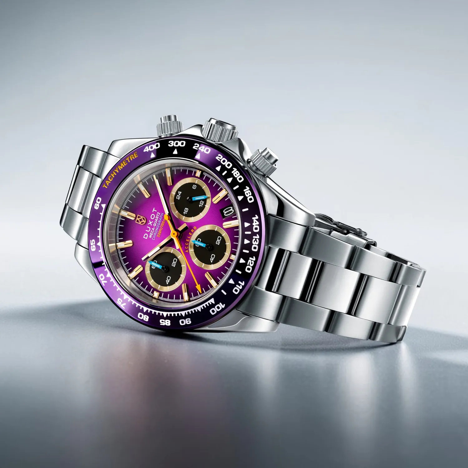 Duxot Accelero Amethyst Aura kronografklokke 40 mm