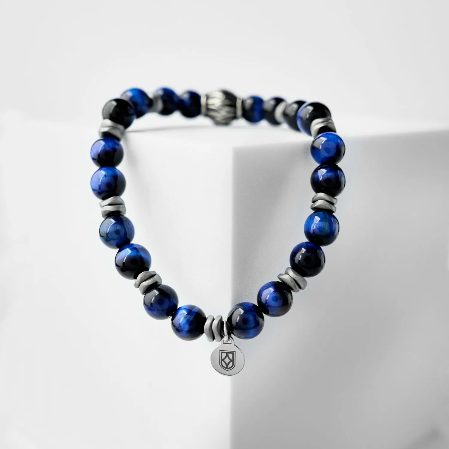 Duxot Atlantica Blue Tiger Eye And Hematite Stones armbånd