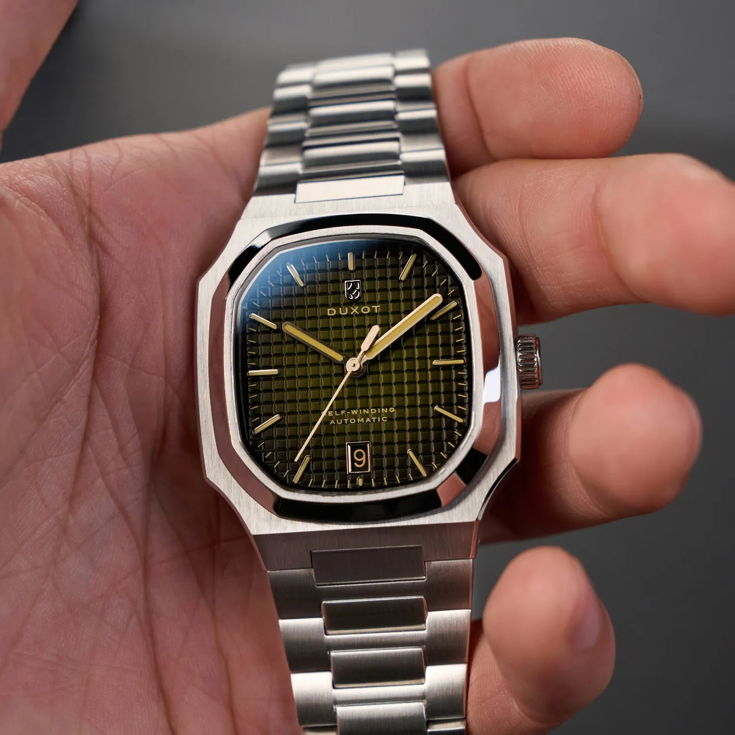 Duxot Colmar Automatic klokke Myrtle Green 38 mm