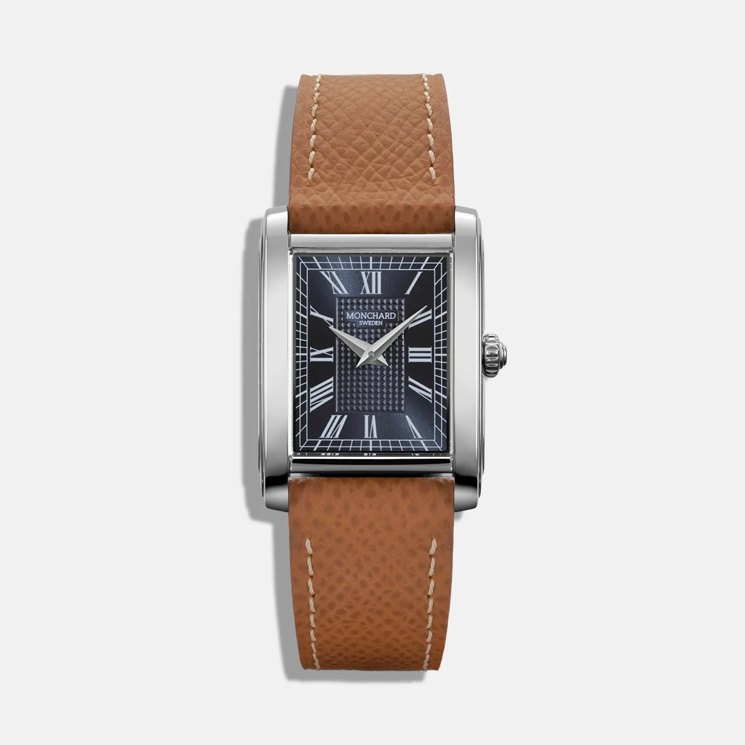 MonChard Royal Blue on Strap klokke blå urskive skinnrem