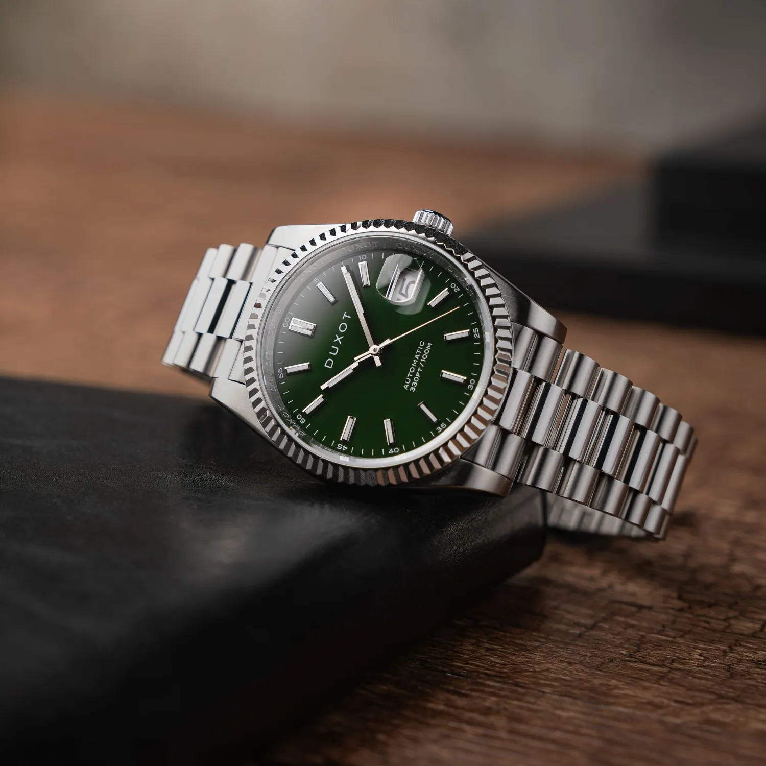 Duxot Marcel DX-2059 automatisk dykkerklokke Jade Green 40 mm