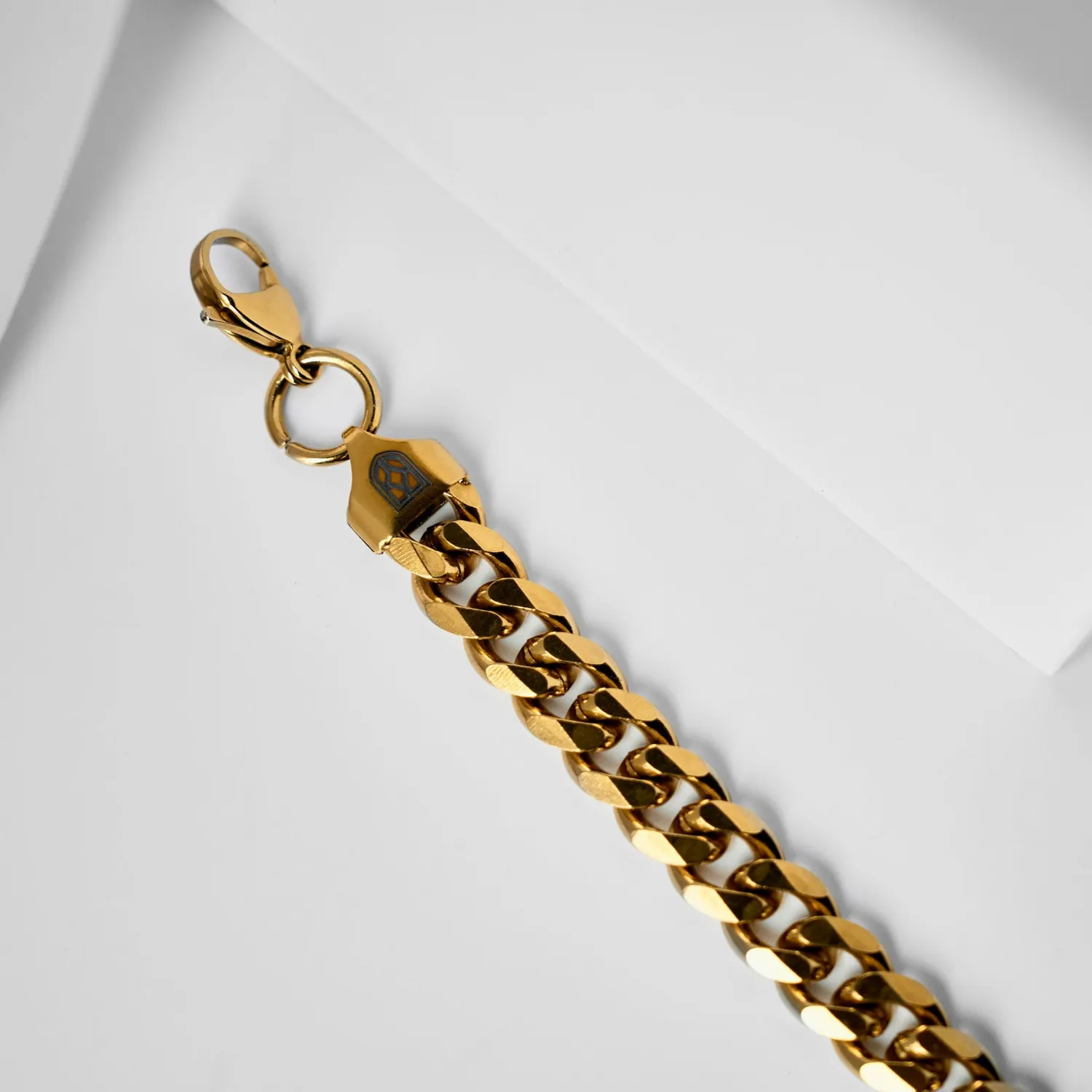 Duxot Accelero Gold cubansk lenke halskjede
