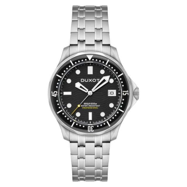 Duxot Henri Diver Automatic Ink Black dykkerklokke 20 ATM