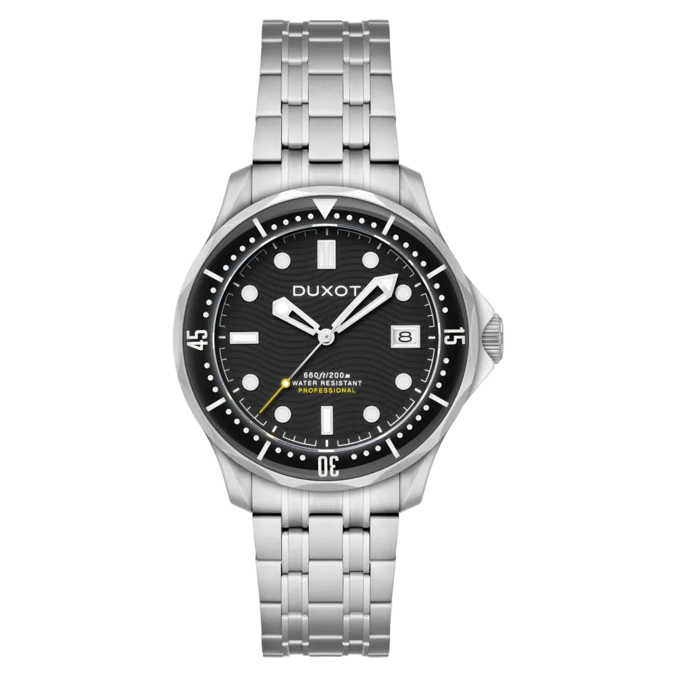 Duxot Henri Diver Automatic Ink Black dykkerklokke 20 ATM