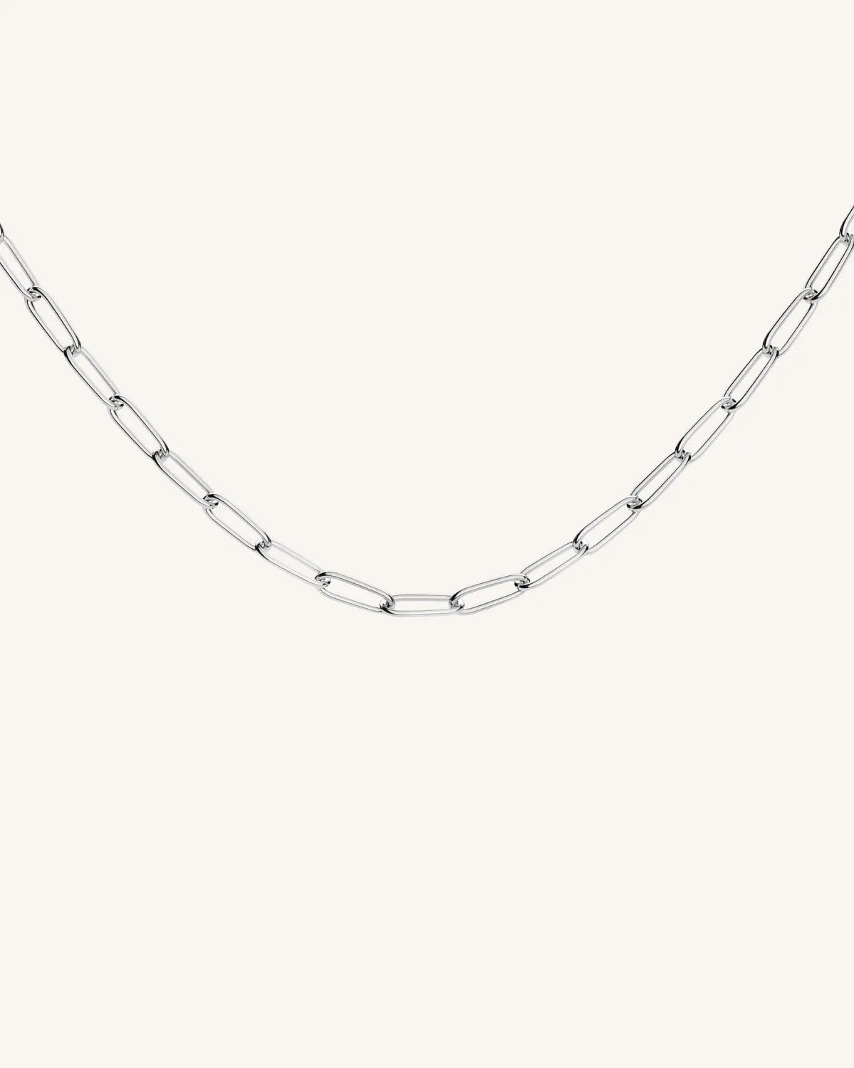 Rosefield Essentials Rectangular Chain Necklace halskjede gull