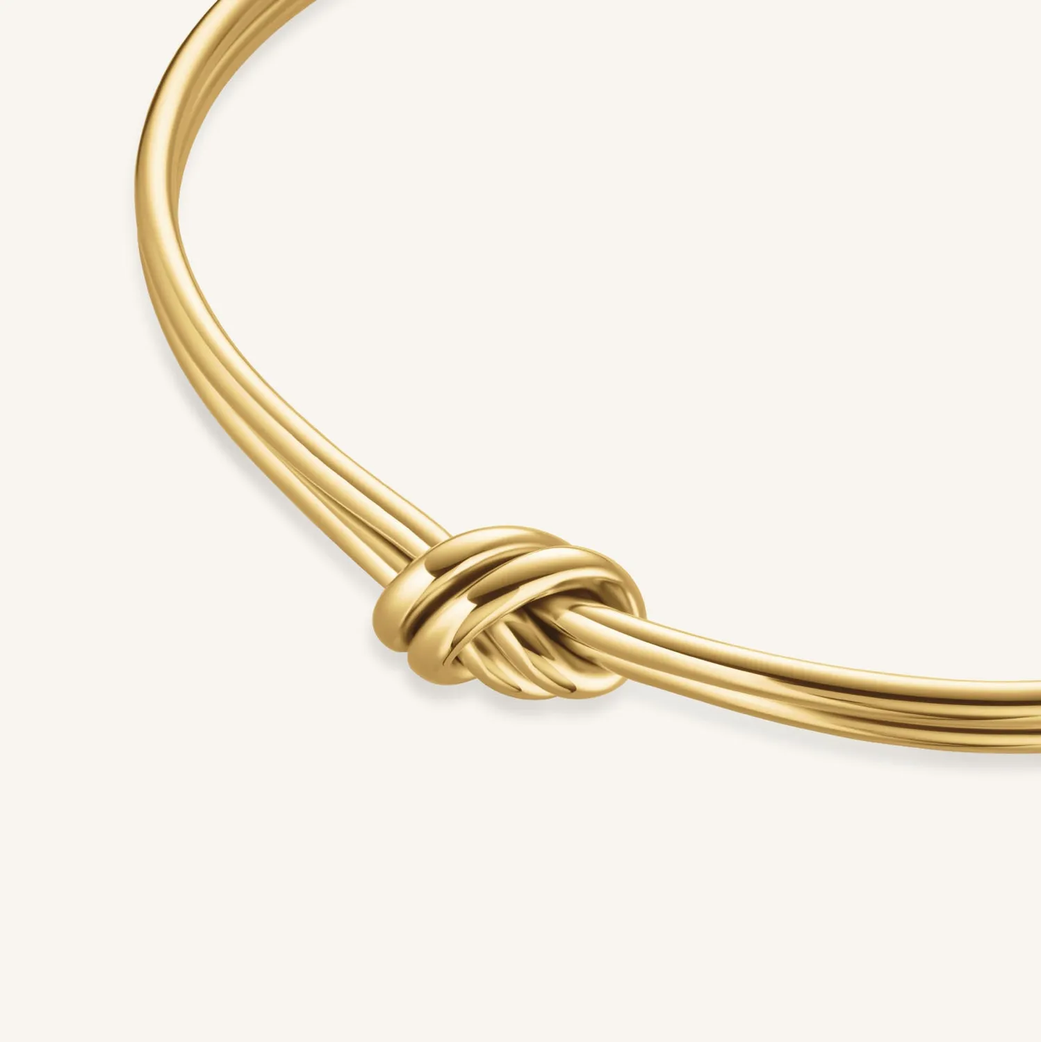 Rosefield Essentials Knot Bangle armring gull