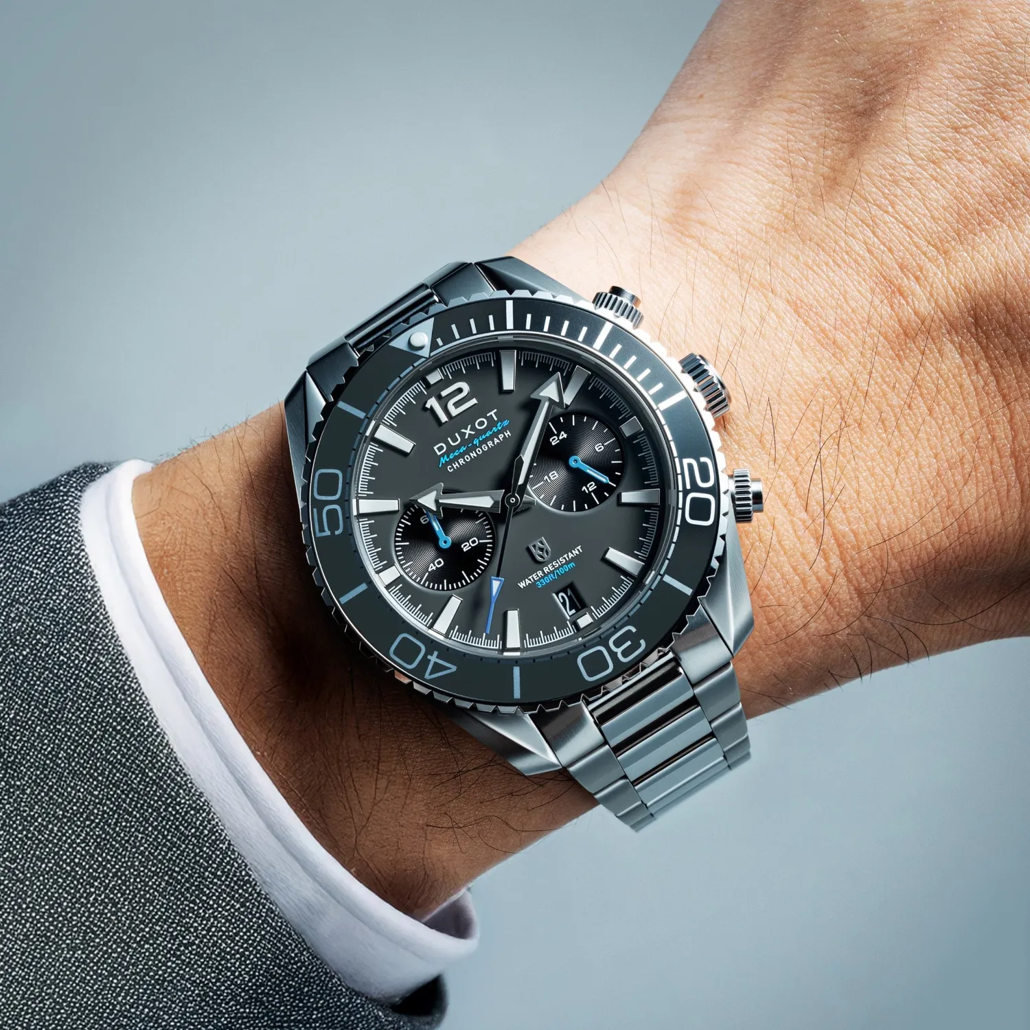 Duxot Tiburon Ash Grey klokke grå