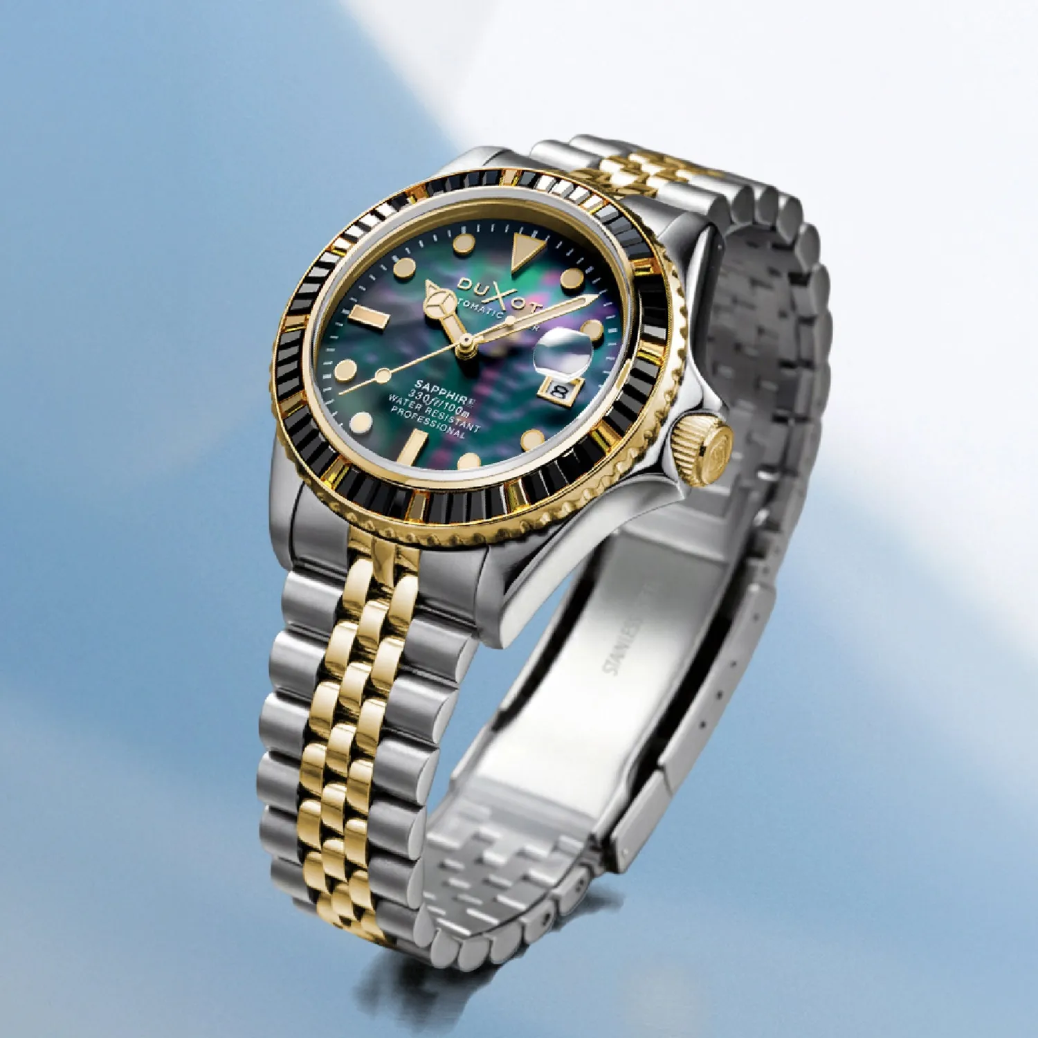 Duxot Atlantica 40 Rainbow Automatic Black Mop klokke
