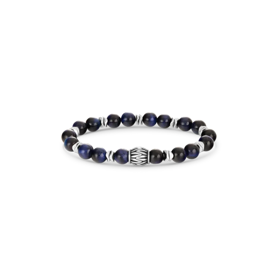 Duxot Atlantica Blue Tiger Eye And Hematite Stones armbånd