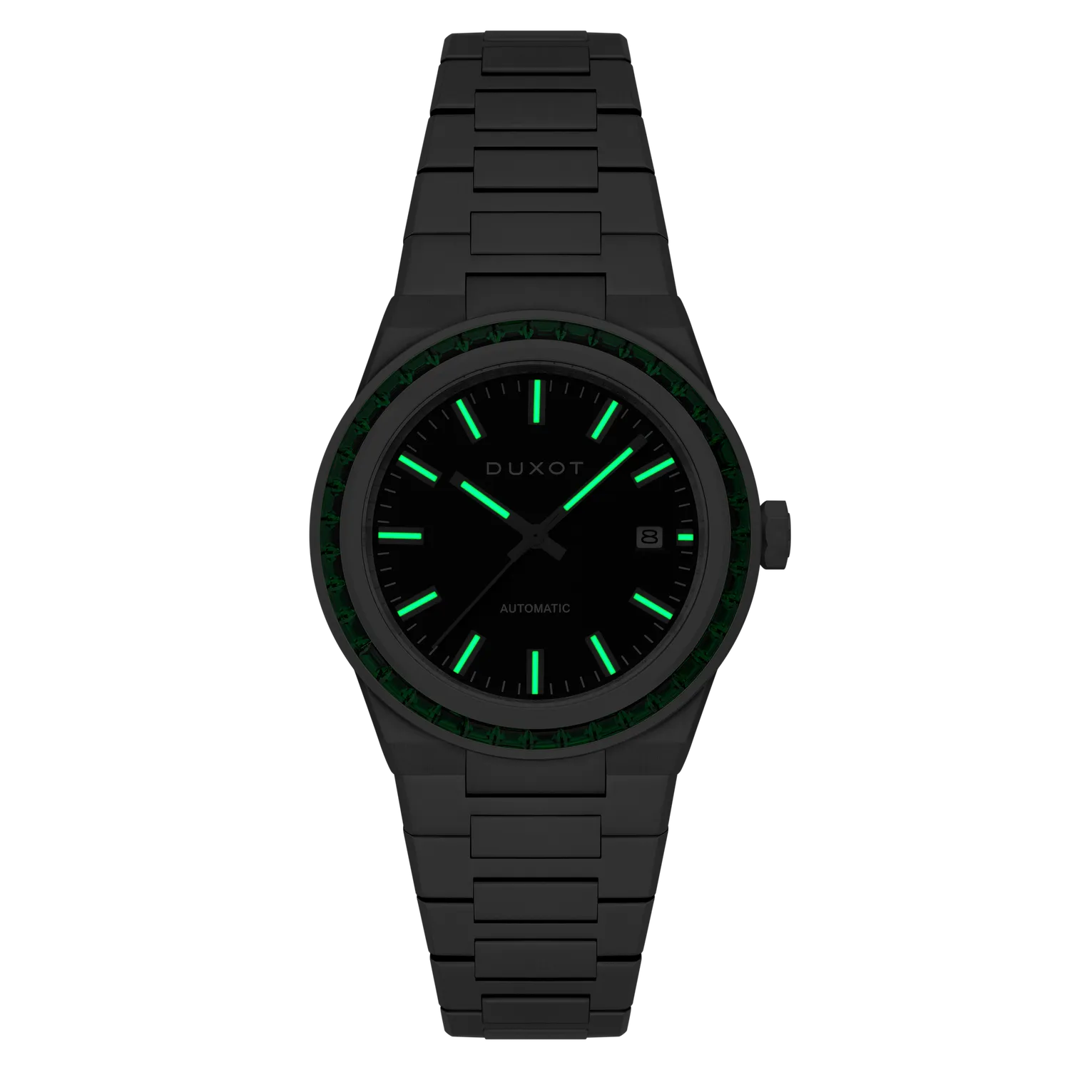 Duxot Alicante Onyx Glow klokke med tre utskiftbare bezeler