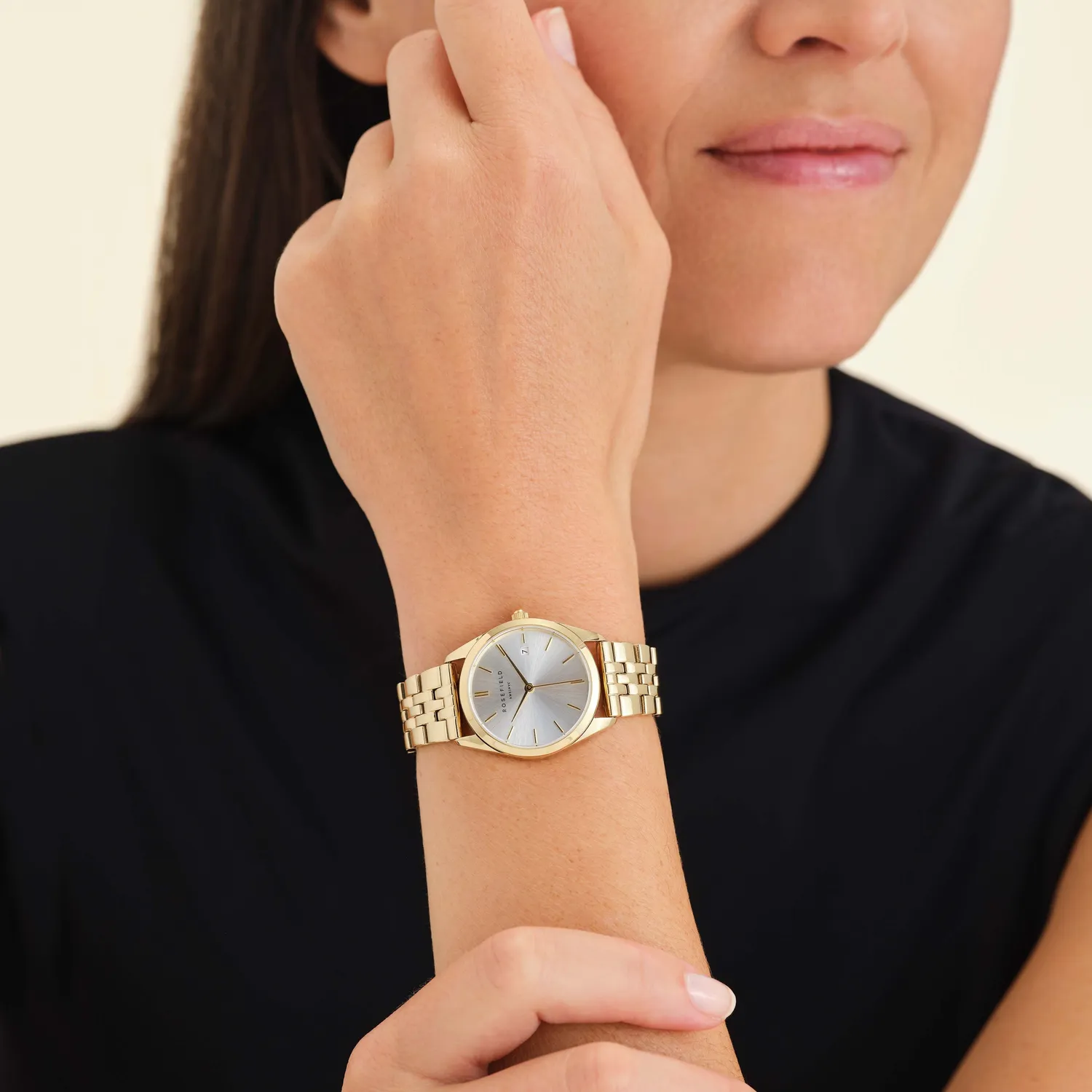 Rosefield Ace XS Gold klokke 29 mm gullfarget stål