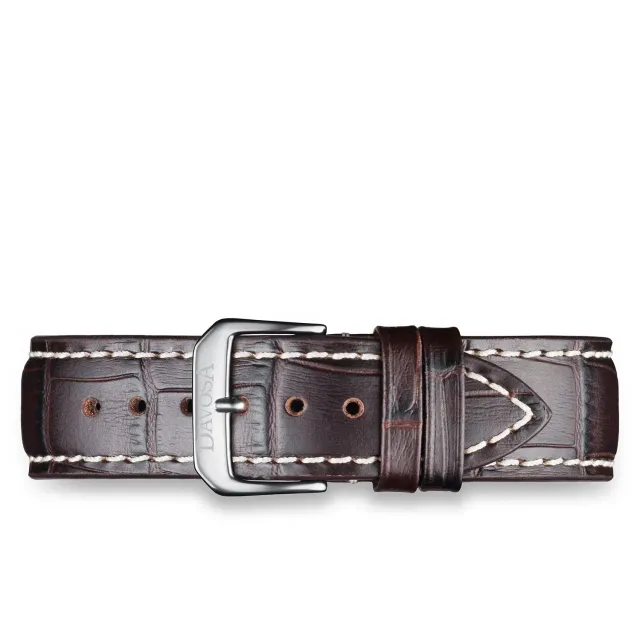DAVOSA brun kalveskinnsrem 18/20/22 mm standard/XL