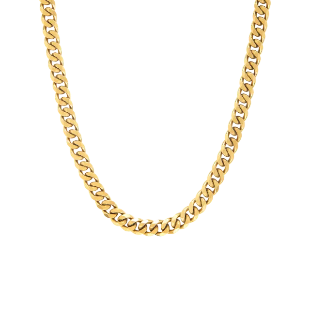 Duxot Accelero Gold cubansk lenke halskjede