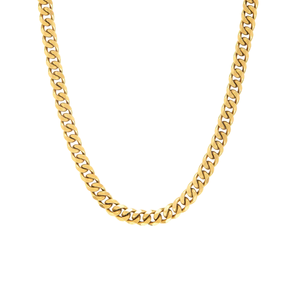 Duxot Accelero Gold cubansk lenke halskjede