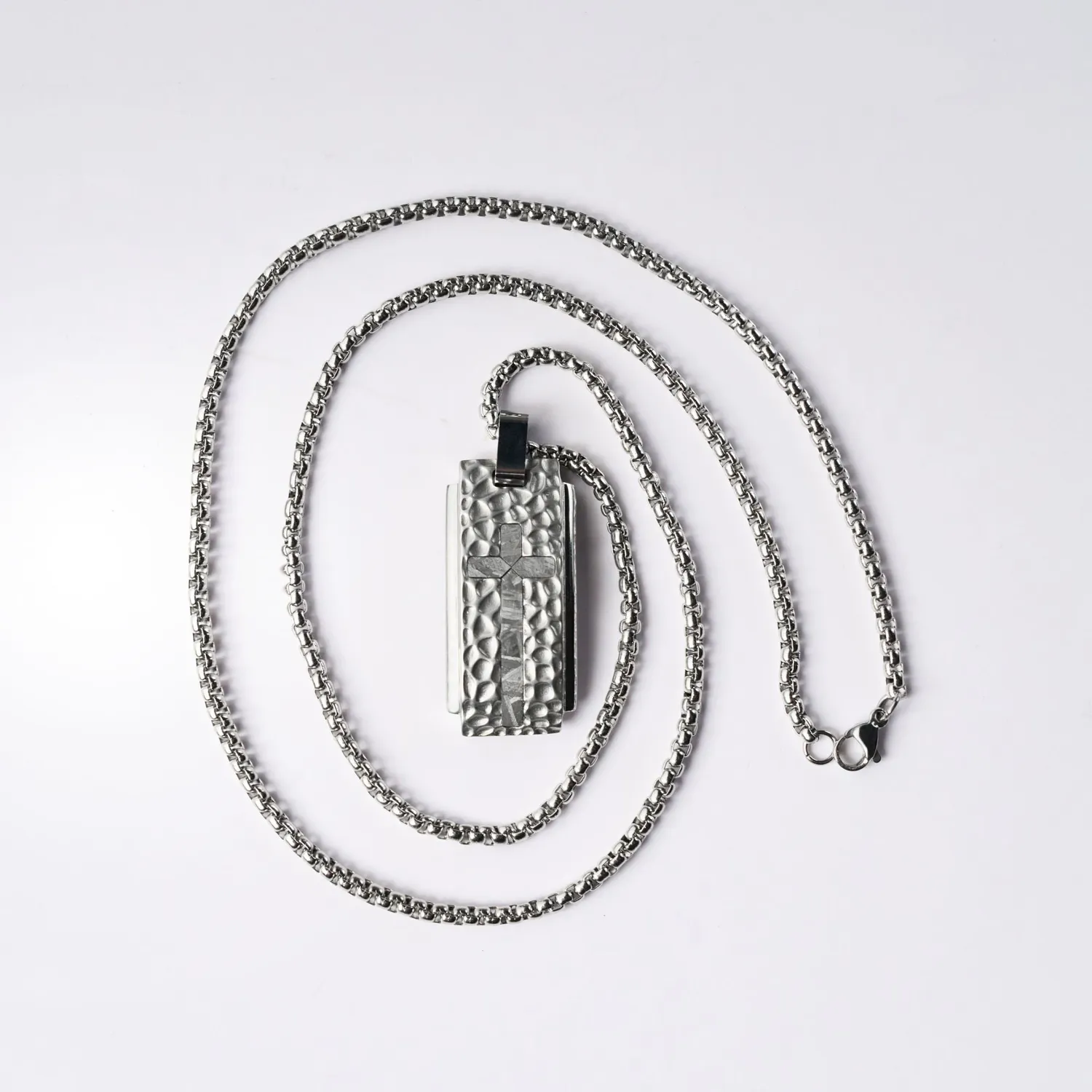 Duxot Marcel Argent Meteorite dog tag