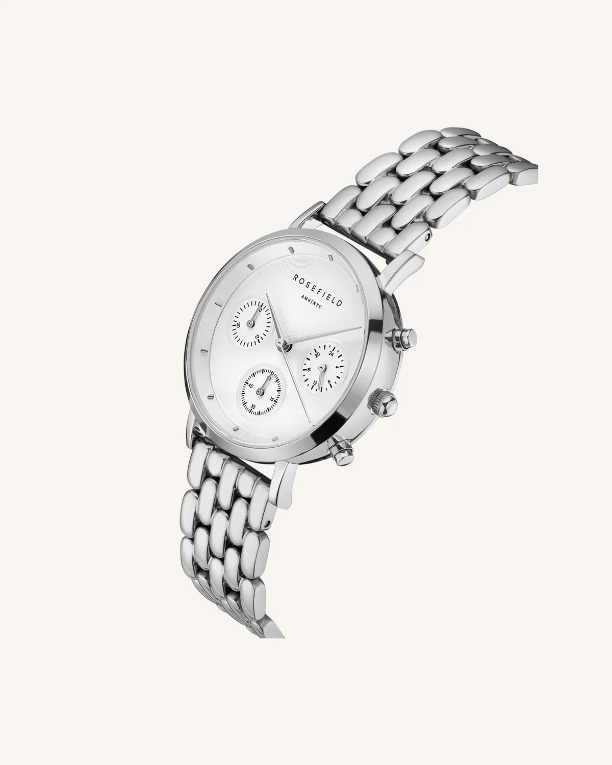 Rosefield Gabby Silver klokke 33 mm sølv